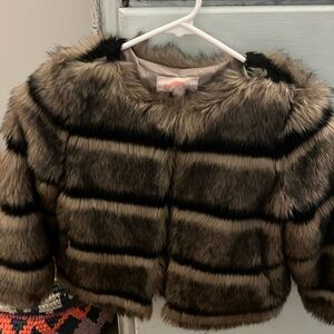 Girls fur coat